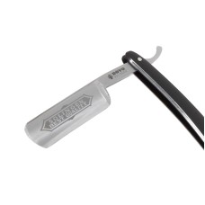 DOVO Best Quality 6/8" Straight Razor Black Acrylic Scales