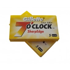 Pack of 5 Gillette 7 o'clock Sharp Edge Razor Blades