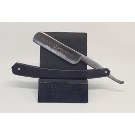 Vintage Crown and Sword 6/8 Straight Razor with Custom Ebony Scales