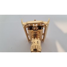 Vintage Gillette Gold Plated Slim Adjustable Aristocrat 1961