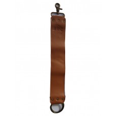 Straight Razor Strop - Synthetic Vegan Friendly Light Tan and Canvas