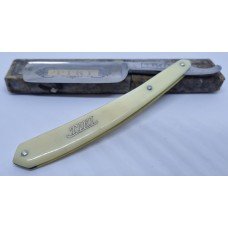 Vintage The Tiki 6/8 Straight Razor with original Cream Scales