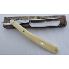 Vintage The Tiki 6/8 Straight Razor with original Cream Scales