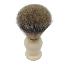 ARC Shaving Brush Faux Ivory (cream colour) handle Super Badger Hair