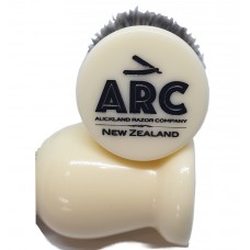 ARC Shaving Brush Faux Ivory (cream colour) handle Dark Colour Synthetic Hair